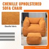 MOONMISS Chenille Foam Bean Bag Chair with Ottoman Armrests and Back Support - 2 of 4