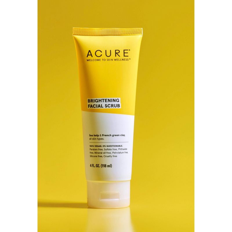 Acure Brightening Facial Scrub - Unscented - 4 fl oz, 6 of 15