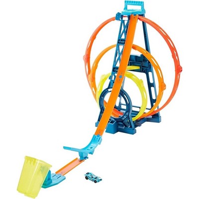 Hot Wheels Track Builder Triple Loop Stunt Loops