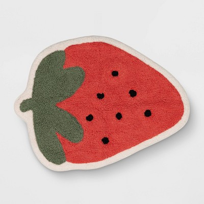 Strawberry Shaped Kids' Accent Rug - Pillowfort™