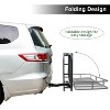 Trailer Hitch Cargo Carrier Rack, 60"x24"x6" Folding Cargo Carrier Hitch Mount, Vehicle Cargo Basket for SUV, RV, Truck, Van, 500 lbs Load Capacity - 2 of 4