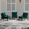 WestinTrends Avalon Outdoor Patio HDPE Sectional Sofa with Patio Cushions - 2 of 4