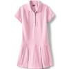 Lands' End School Uniform Kids Short Sleeve Mesh Pleated Polo Dress - 2 of 3