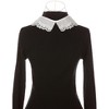 Elerevyo Women Rhinestone Detachable Fake Peter Pan Collar Little Shawl 1 Pc - 3 of 4