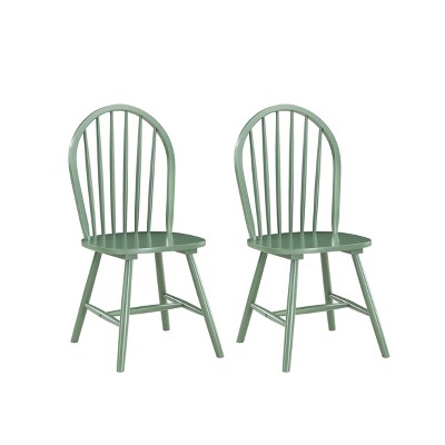 Boraam Set of 2 Carolina Wood Dining Chairs: Farmhouse Style, Solid Pattern, 300 lbs Capacity