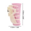 Unique Bargains Women's Heatless Voluminous Hair Roller 2.68"x1.69" Pink White 2pcs - 4 of 4
