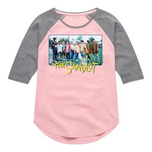 Girls' - The Sandlot - Group Shirt Tail Raglan Graphic T-shirt - 1 of 3