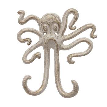 Cast Iron Octopus Multi Wall Hook Blue - Stonebriar Collection : Target