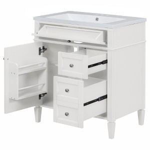 Dexmalle 30'' Bathroom Vanity with Top Sink and a Tip-out Drawer - 1 of 4