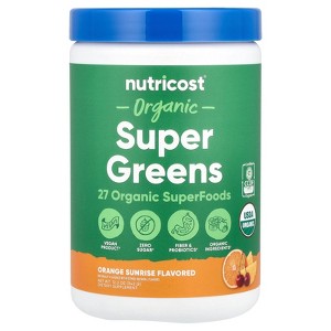 Nutricost Organic Super Greens, Orange Sunrise, 12.2 oz  (342 g) - 1 of 2