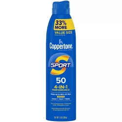 Coppertone Sport Sunscreen Spray - SPF 50 - 7.3oz Value Size