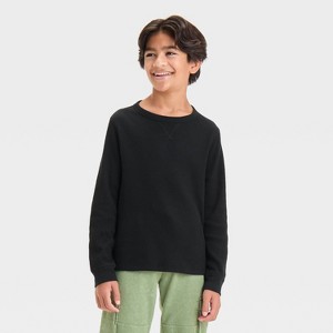 Boys' Long Sleeve Thermal T-Shirt - Cat & Jack™ - 1 of 3