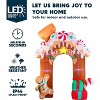 JOYFY 10 FT Christmas Inflatable Outdoor Decorations, Gingerbread House Archway with Built-in LEDs for Xmas Party, Yard, Garden, Lawn, Holiday Decor - 2 of 4