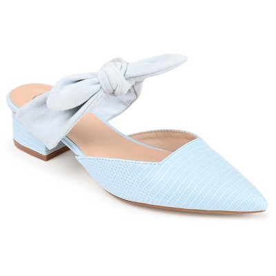 Journee Collection Womens Melora Slip On Pointed Toe Mules Flats, Blue ...