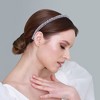 Unique Bargains Women's Hairband 2 Rows Rhinestone Headband 0.31 Inch Wide 1 Pc - 2 of 4