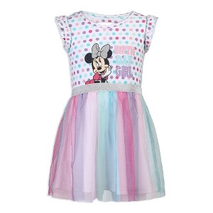 Disney Girl's Minnie Mouse Polka Dot Birthday Girl Dress and Panty Set, Purple, Size 5T - 1 of 4