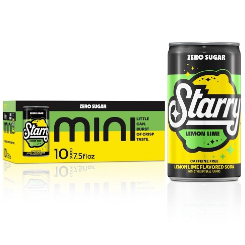 Starry Lemon Lime Soda Pop, 12 fl oz, 12 Pack Cans 