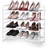 Simple Trending 4-Tier Stackable Shoe Rack White - 2 of 4