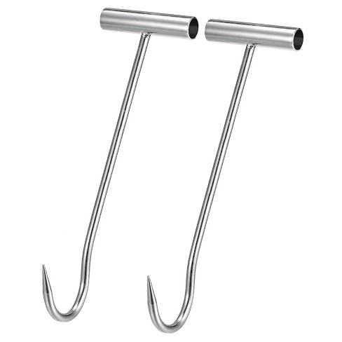 Unique Bargains T-Handle Meat Boning Hooks for Kitchen, Butcher Shop, Restaurant 2 Pcs - image 1 of 4