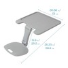 ECR4Kids The Surf Folding Portable Lap Desk, Large - 2 of 4