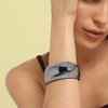 SOHI Women's Dark Silver Swirl Cluster Bracelet - 3 of 4
