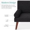 Best Choice Products Fabric Upholstered Convertible Futon w/ Rounded Armrests, Wooden Legs, 2 Cupholders - 2 of 4