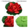 Unique Bargains Artificial Lotus Flower for Garden Ponds Pool Decoration 6 Pcs - 3 of 4