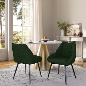 Clihome Fabric Soft Dining Chairs (Set of 2) - 1 of 4