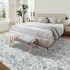 Machine Washable Area Rug Low Pile Vintage Printed Ultra-Thin Non Slip Rugs Stain Resistant Foldable Indoor Carpet for Living Room Bedroom - 4 of 4