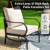 Captiva Designs 7pc Metal Patio Furniture Conversation Set with Armchairs for Garden Porch Backyard - 3 of 4
