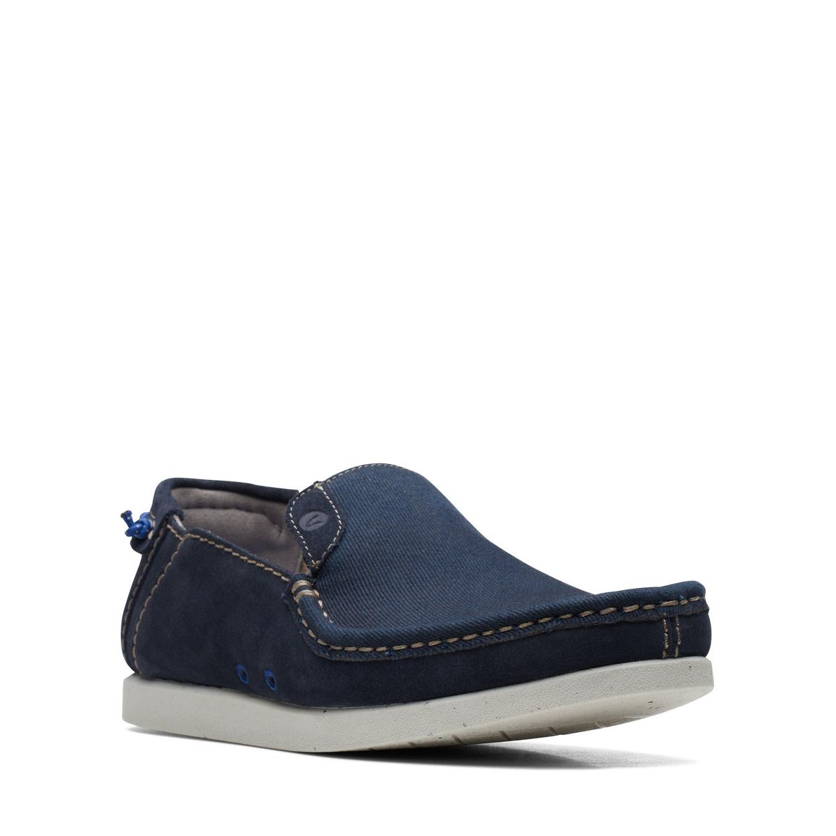 Clarks Mens Shacre Lite Step Navy Combi Shoes - thumbnail 2