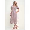 WEST K Women's Ingrid Flutter Sleeve Gauze Midi Dress - 2 of 4