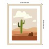 Amanti Art Southwest Cactus Landscape by Little Dean Wood Framed Wall Art Print - 3 of 4