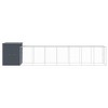 vidaXL Chicken Cage Anthracite Galvanized Steel Large Durable - 4 of 4