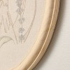 17"x13" Embroidered Oval Framed Wall Art - Hearth & Hand™ with Magnolia - 3 of 3