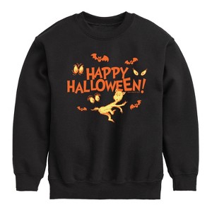 Boys' - Dr. Seuss - Happy Halloween Eyes Graphic Long Sleeve Fleece Sweatshirt - 1 of 4