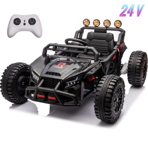 Jojoka 24V Ride-On Car for Kids with Remote Control, Electric Truck with Lights, Music, 4-Wheel Suspension, Power Wheels for Ages 2-7 - 1 of 4