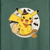 Women's - Pokémon - Pikachu Moon Witch Lightweight French Terry Wide Neck Long Sleeve Shirt - 2 of 4