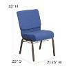 Flash Furniture HERCULES Series 21''W Church Chair with Book Rack - 3 of 4