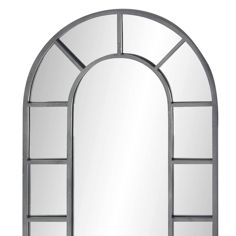 Metal Window Inspired Wall Mirror with Arched Top - Olivia & May, 4 of 6
