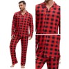 INSPIRE CHIC Men's Sleepwear Long Sleeve Button Down Plaid Family Pajamas Set - 4 of 4