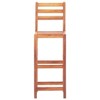 vidaXL Bar Stools 4 pcs Solid Acacia Wood - 3 of 4