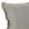 20"x20" Canberra Fringed Moroccan Throw Pillow Blue/Gray - Saro Lifestyle: Contemporary Square Cotton Cushion - 2 of 3