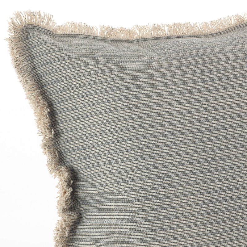 20&#34;x20&#34; Canberra Fringed Moroccan Throw Pillow Blue/Gray - Saro Lifestyle, 3 of 5