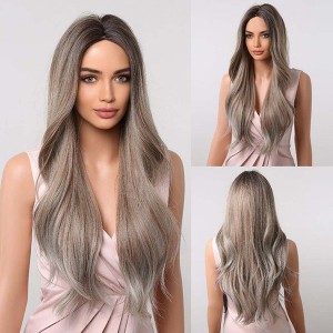 Jessie's Wig 26 Inch Wavy Wig Synthetic Wig Mixed Color 1 Pc/Pack - 1 of 4