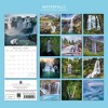 2026 Square Wall Calendar, Waterfalls, 16-Month Natural World Theme with 180 Reminder Stickers (12x12 In) - 4 of 4