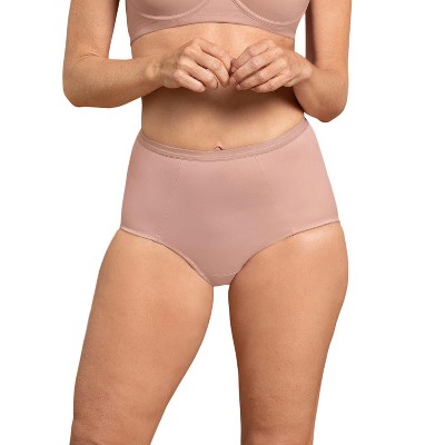 Leonisa Comfy High-waisted Smoothing Brief Panty - Pink L : Target