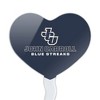 John Carroll University Blue Streaks Logo Heart Love Cupcake Picks Toppers Decoration Set of 6 - 2 of 4