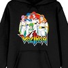 Voltron Defender Of The Universe Pilots Long Sleeve Black Hooded Sweatshirt - 2 of 3