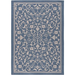 Courtyard CY2098 UV & Stain Resistant Non-Shedding Power Loomed Indoor/Outdoor Rugs - Safavieh - 1 of 4